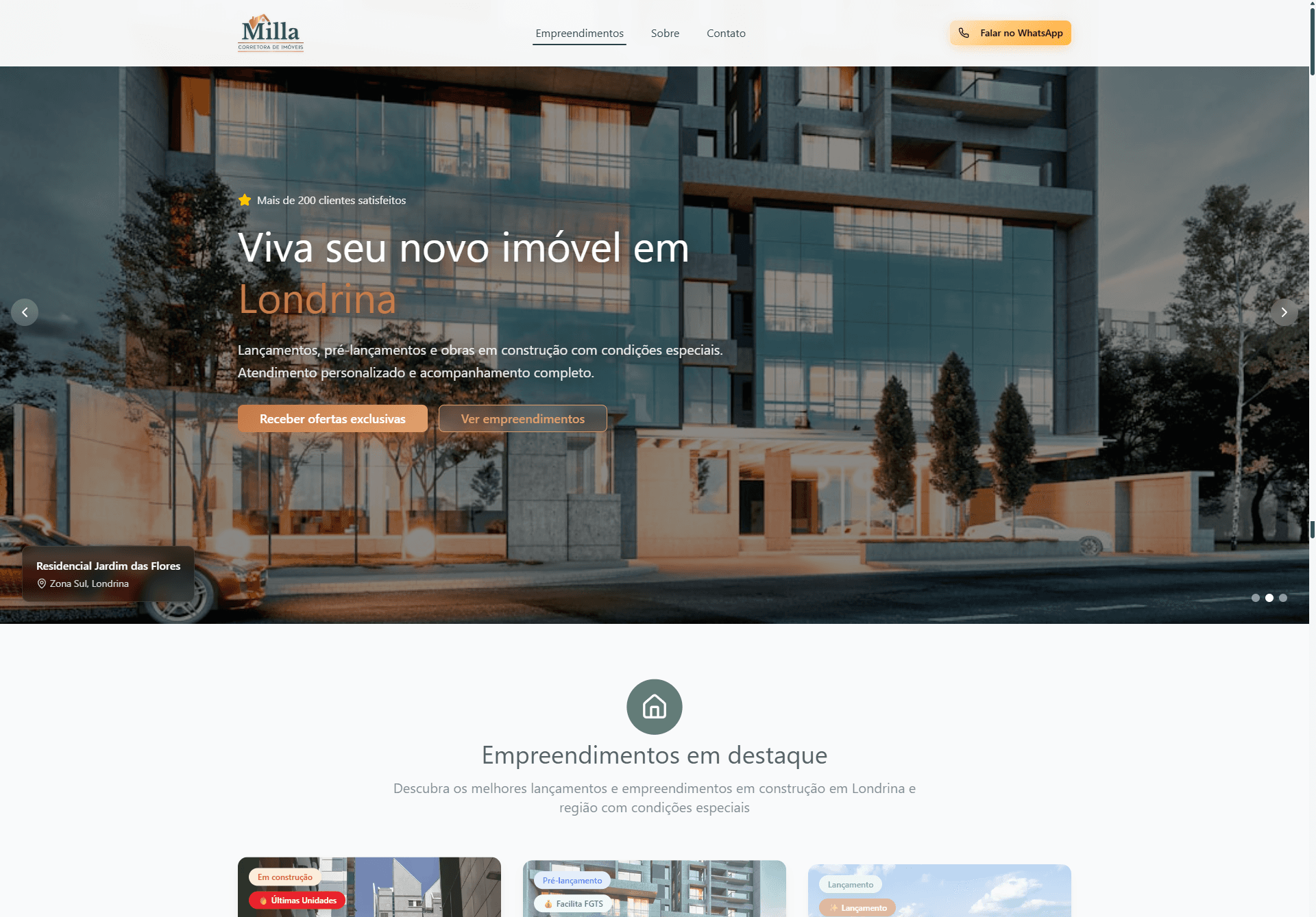 Imagem do projeto Automation Agent Corretora Milla