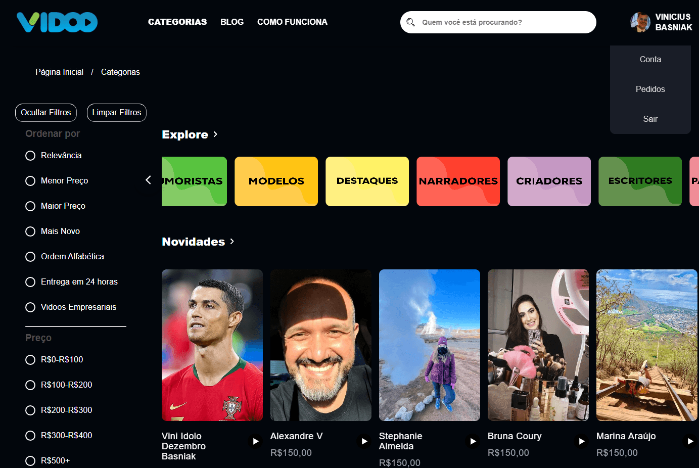 Imagem do projeto Vidoo